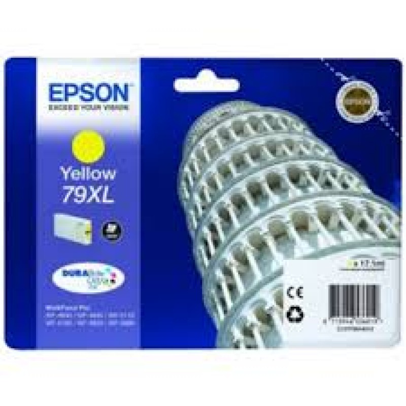 Ink Cartridge EPSON DURABrite™ Ultra, 79XL,  Singlepack, 1 x 17.1 ml Yellow, High, XL for WorkForce Pro WF-4630DWF/WF-4640DTWF/WF-5110DW/WF-5190DW/WF-5620DWF/WF-5690DWF-C13T79044010