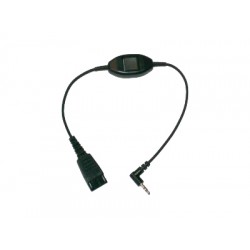 JABRA QD Cord to 3.5 mm jack. With in-line call-answering for Alcatel 8er and 9er Series