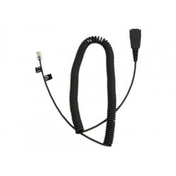 JABRA QD to RJ10 coiled 0.5 - 2 meters Siemens compatibility