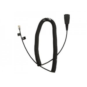 JABRA QD to RJ10 coiled 0.5 - 2 meters Siemens compatibility