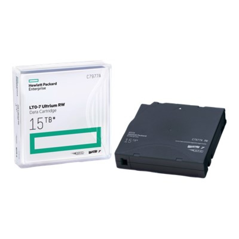 HPE LTO-7 Ultrium 15 TB RW Data Cartridge, C7977A