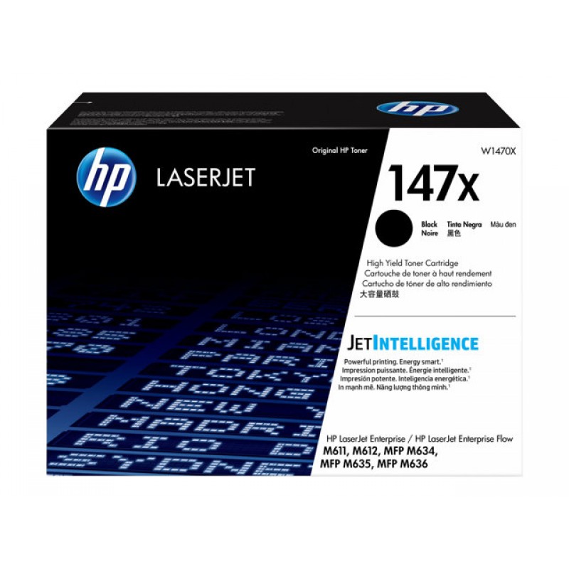 HP 147X Black LaserJet Toner Cartridge 25.200 pages, W1470X