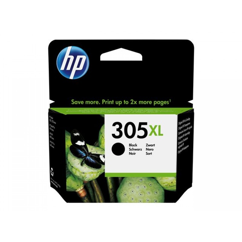 HP 305XL High Yield Black Original Ink Cartridge-3YM62AE#UUS