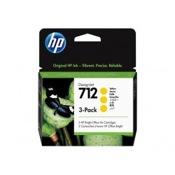 HP 712 3-Pack 29-ml Yellow DesignJet Ink Cartridge