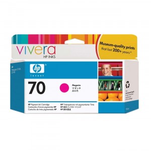 HP 70 Standard 1-Pack Original Ink Cartridge; Magenta 130 ml;  ; HP DesignJet Z2100, Z3100, Z3200, Z5200, Z5400