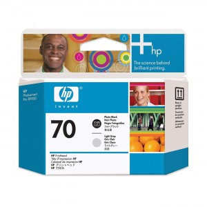 HP 70 Standard 1-Pack Original Ink Cartridge; Photo Black + Grey;  ; HP DesignJet Z2100, Z3100, Z3200, Z5200, Z5400