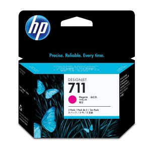 HP 711 3 - Pack  Original Ink Cartridge; Magenta;  ; HP DesignJet T120, T520