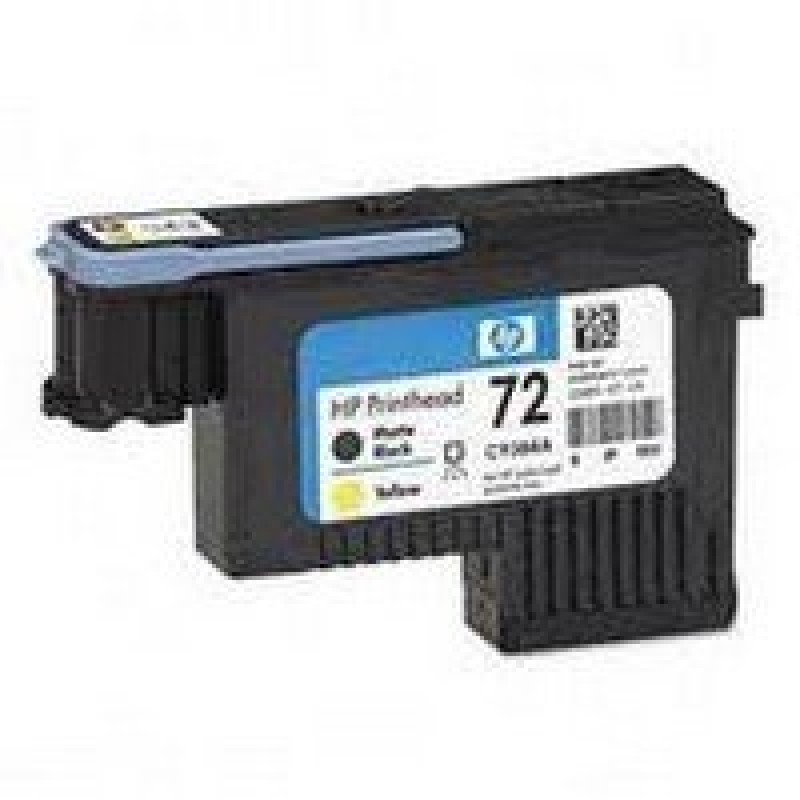 HP 72 Standard 1-Pack Original Ink Cartridge; Matte Black + Yellow;  ; HP DesignJet T610, T620, T770, T790, T795; HP DesignJet T1100, T1120, T1200, T1300, T2300-C9384A