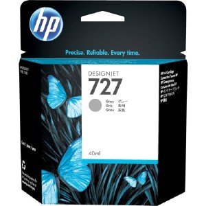 HP 727 Standard 1-Pack Original Ink Cartridge; Grey 300 ml;  ; HP DesignJet T920, T930, T1500, T1530, T2500, T2530