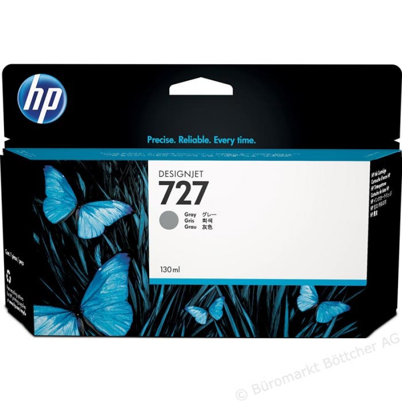 HP 727 Standard Original Ink Cartridge; Grey;  ; HP DesignJet T920, T930, T1500, T1530, T2500, T2530-B3P24A