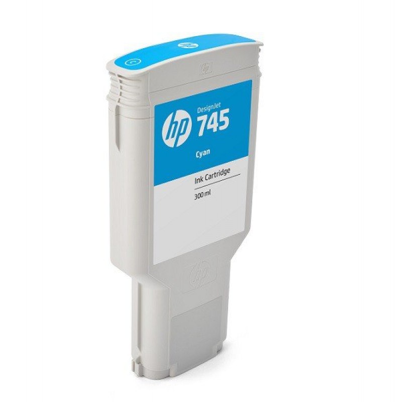HP 745 Standard 1-Pack Original Ink Cartridge; Cyan;  ; HP DesignJet Z2600, Z5600-F9K03A