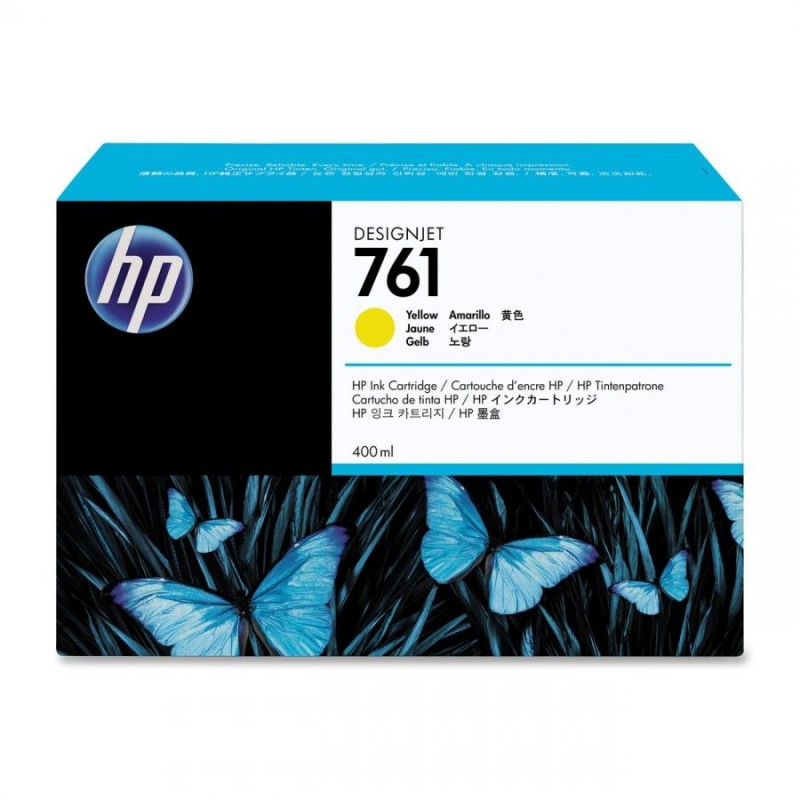 HP 761 Standard 1-Pack Original Ink Cartridge; Yellow;  ; HP DesignJet T7100-CM992A