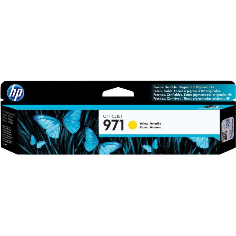 HP 971 Standard Original Ink Cartridge; Yellow;  Page Yield 2500; HP OfficeJet Pro X451; X551-CN624AE