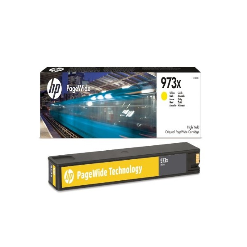 HP 973X Value Original Ink Cartridge; Yellow;  Page Yield 7000; HP Page Wide Pro 352; 377; 477;-F6T83AE