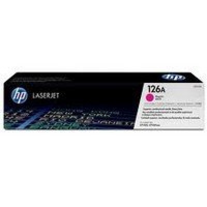 HP 126A Original LaserJet cartridge; magenta; 1000 Page Yield ; 1 - pack; CLJ CP1025/CLJ Pro 100 color MFP M175/CLJ Pro 200 color MFP M275-CE313A