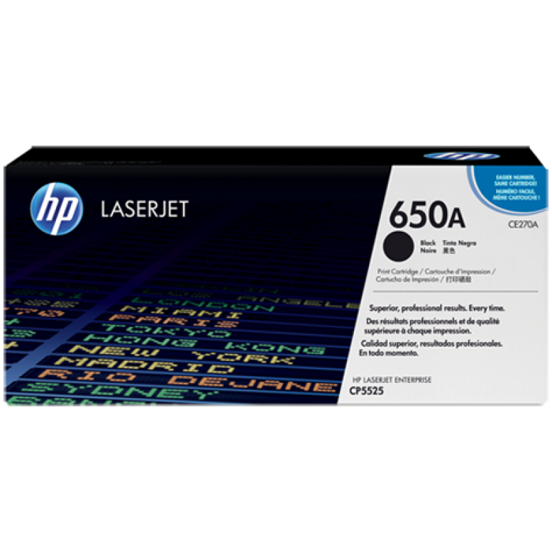 HP 650A Original LaserJet cartridge; black; 13500 Page Yield ; 1 - pack; HP Color LaserJet Enterprise M750 Series/CP5525-CE270A