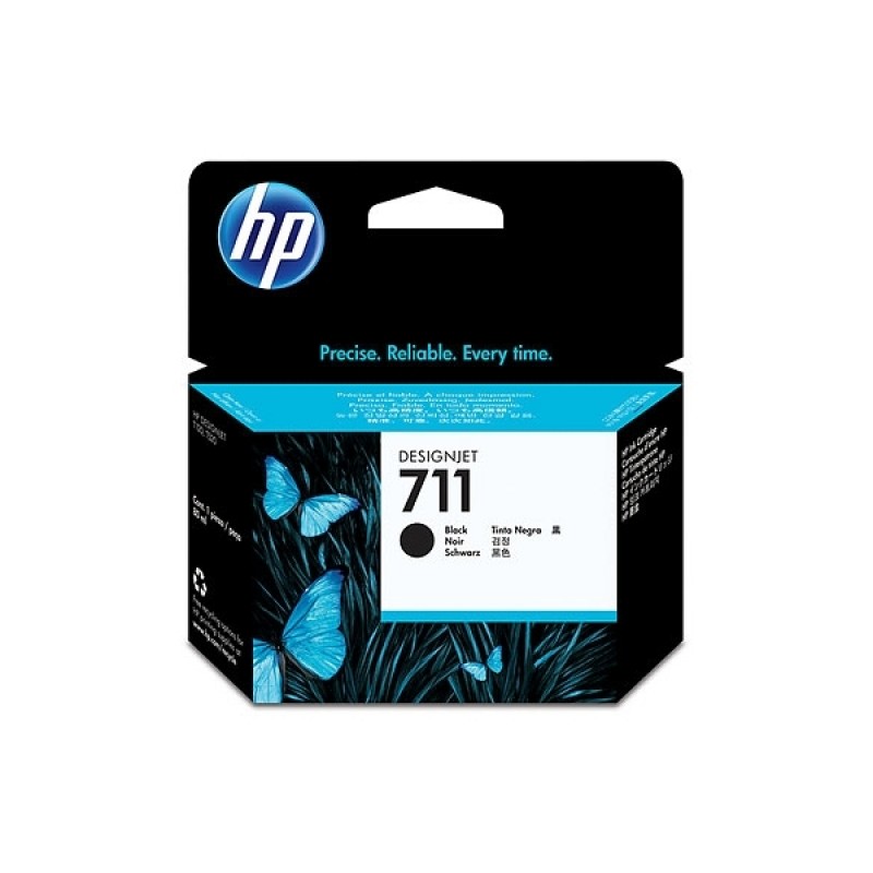 HP 711 Standard 1-Pack Original Ink Cartridge; Black ;  ; HP DesignJet T120, T520-CZ133A