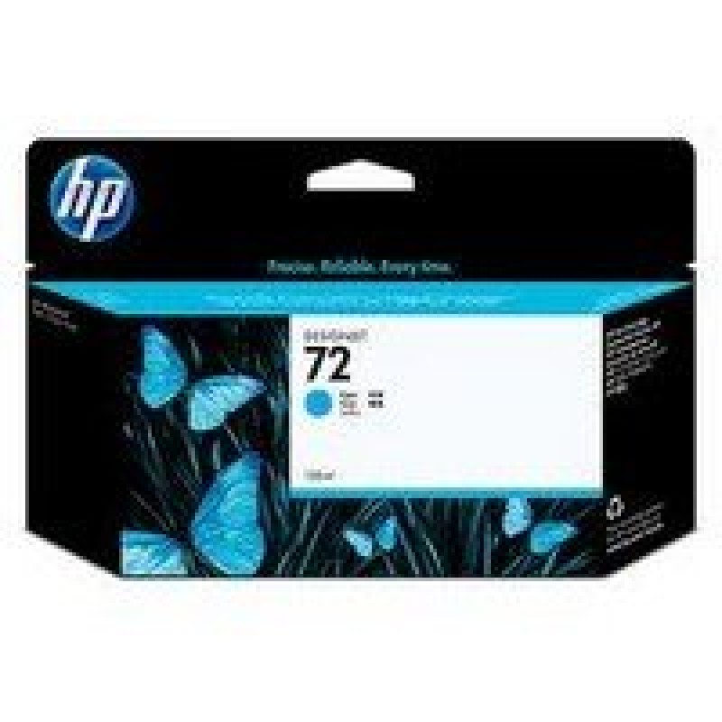 HP 72 Standard 1-Pack Original Ink Cartridge; Cyan;  ; HP DesignJet T610, T620, T770, T790, T795; HP DesignJet T1100, T1120, T1200, T1300, T2300-C9371A