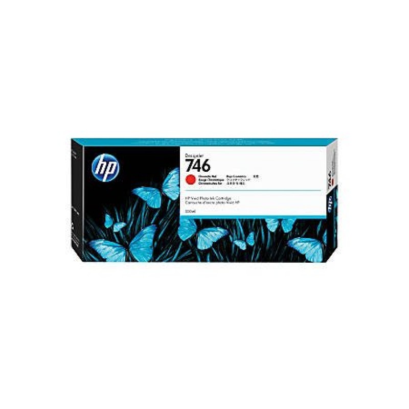 HP 746 300-ml Chromatic Red DesignJet Ink Cartridge-P2V81A
