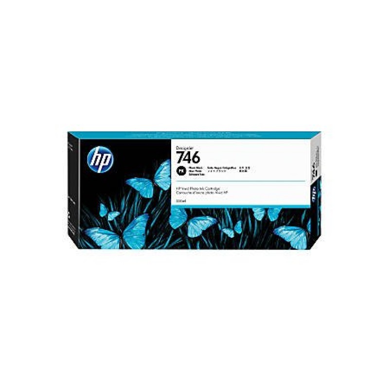 HP 746 300-ml Photo Black DesignJet Ink Cartridge-P2V82A