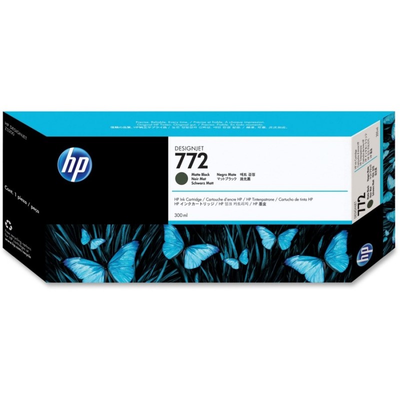 HP 772 Standard 1-Pack Original Ink Cartridge; Matte Black;  ; HP DesignJet Z5200, Z5400-CN635A