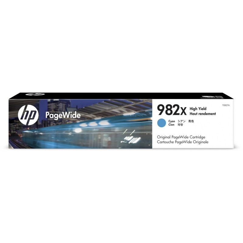 HP 982X High Yield Cyan Original PageWide Cartridge-T0B27A