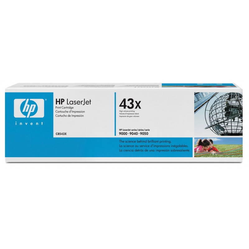 HP 43X Original LaserJet cartridge; black; 30000 Page Yield ; ; LJ 9000/9000MFP/9040/9040MFP/9050/9050MFP-C8543X