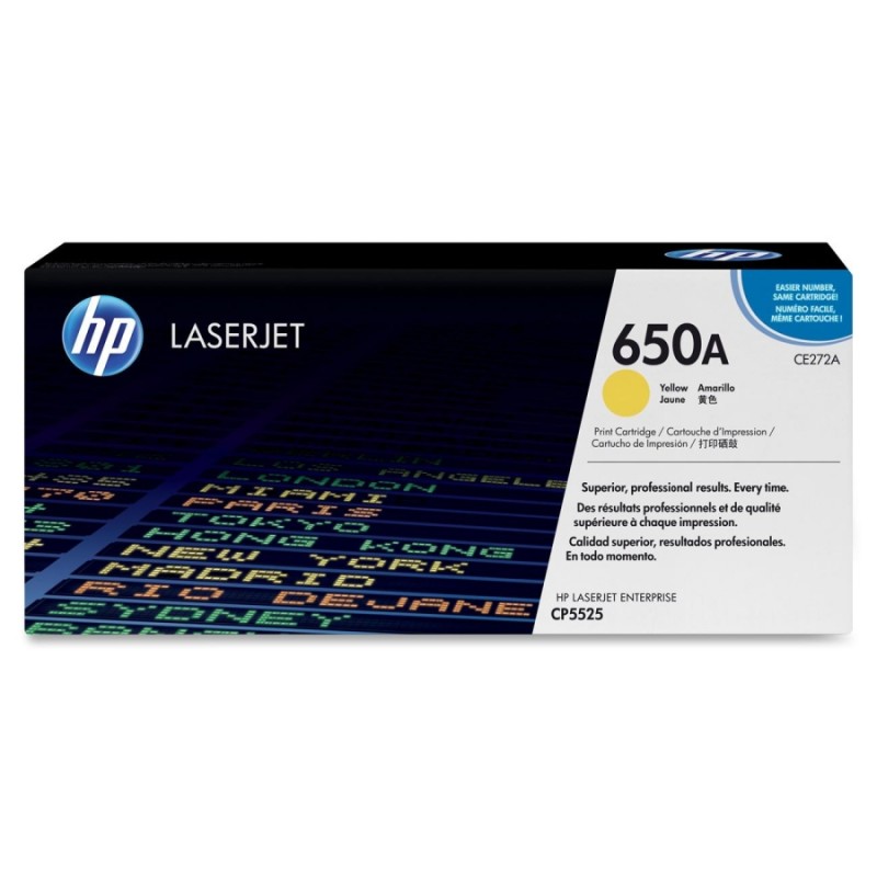 HP 650A Original LaserJet cartridge; yellow; 15000 Page Yield ; 1 - pack; HP Color LaserJet Enterprise M750 Series/CP5525-CE272A