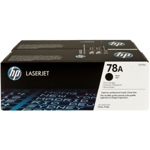 HP 78A Original LaserJet cartridge; black; 2100 Page Yield ; 2 - pack; HP LaserJet P1566/P1606/M1536 MFP