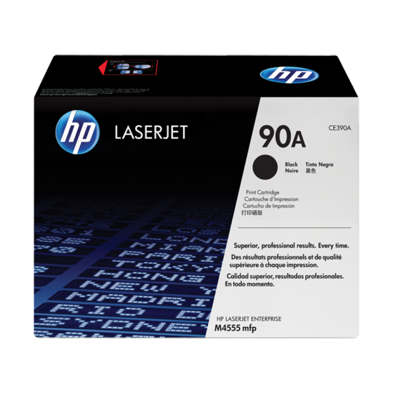 HP 90A Original LaserJet cartridge; black; 10000 Page Yield ; 1 - pack; LJ M4555MFP/M601/M602/M603-CE390A