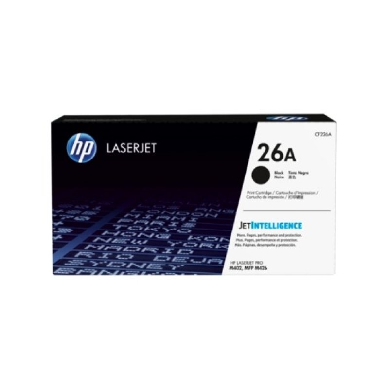 HP 26A Original LaserJet cartridge; black; 3100 Page Yield ; ; HP LaserJet Pro M402/MFP M426-CF226A