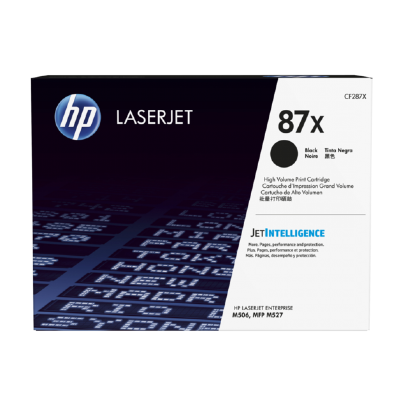 HP 87X Original LaserJet cartridge; black; 18000 Page Yield ; 2 - pack; HP LaserJet Enterprise M506/MFP M527 & LaserJet Pro M501-CF287XD