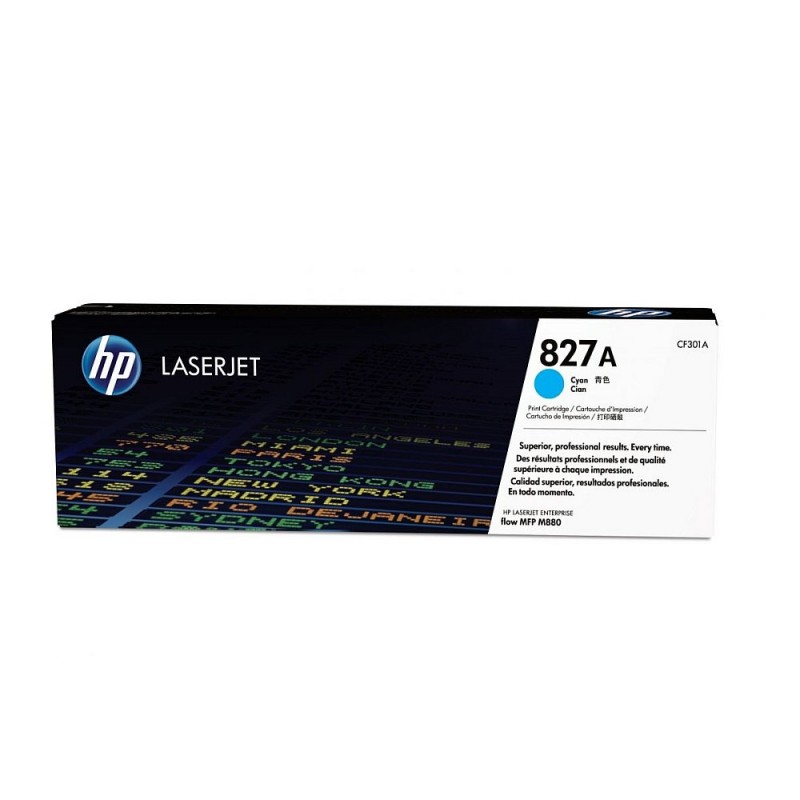 HP 827A Original LaserJet cartridge; cyan; 32000 Page Yield ; 1 - pack; HP Color LaserJet Enterprise flow MFP M880-CF301A