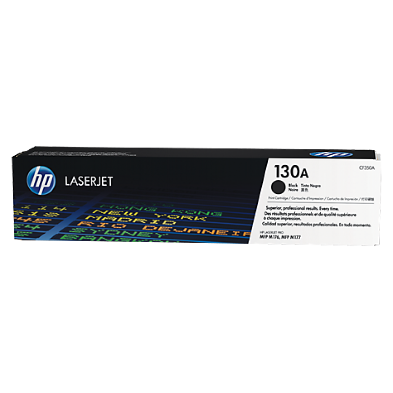 HP 130A Original LaserJet cartridge; black; 1300 Page Yield ; 1 - pack; HP Color LaserJet Pro MFP M176n & 177 fw-CF350A