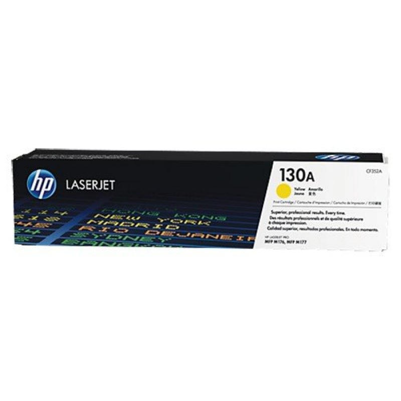 HP 130A Original LaserJet cartridge; yellow; 1000 Page Yield ; 1 - pack; HP Color LaserJet Pro MFP M176n & 177 fw-CF352A