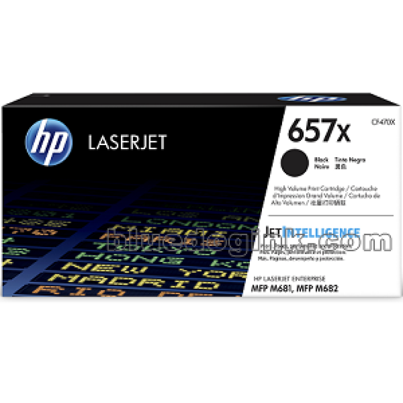 HP 657X Original LaserJet cartridge ;Black; 28000 Page Yield ; HP Color LaserJet Enterprise MFP M681 / MFP M682-CF470X