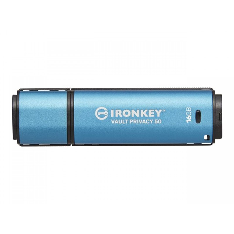 KINGSTON 16GB IronKey Vault Privacy 50 USB AES-256 Encrypted FIPS 197, IKVP50/16GB