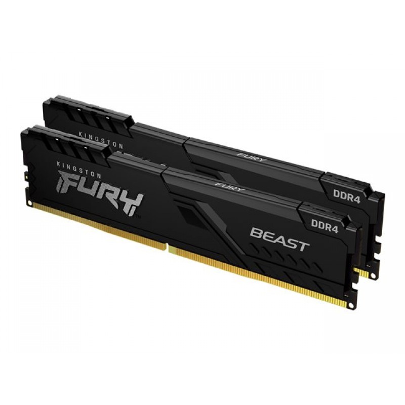 KINGSTON 64GB 3600MHz DDR4 CL18 DIMM Kit of 2 FURY Beast Black, KF436C18BBK2/64