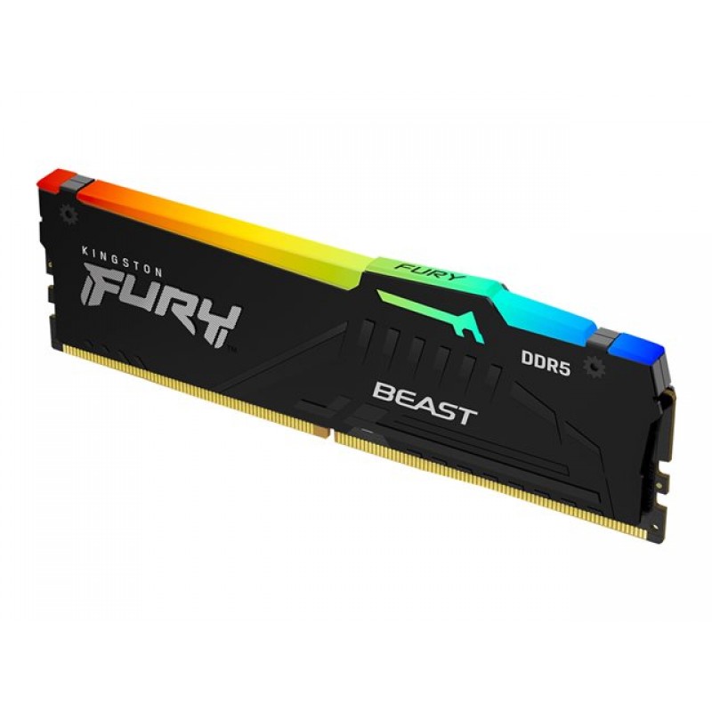 KINGSTON 8GB 5200MHz DDR5 CL40 DIMM FURY Beast RGB, KF552C40BBA-8