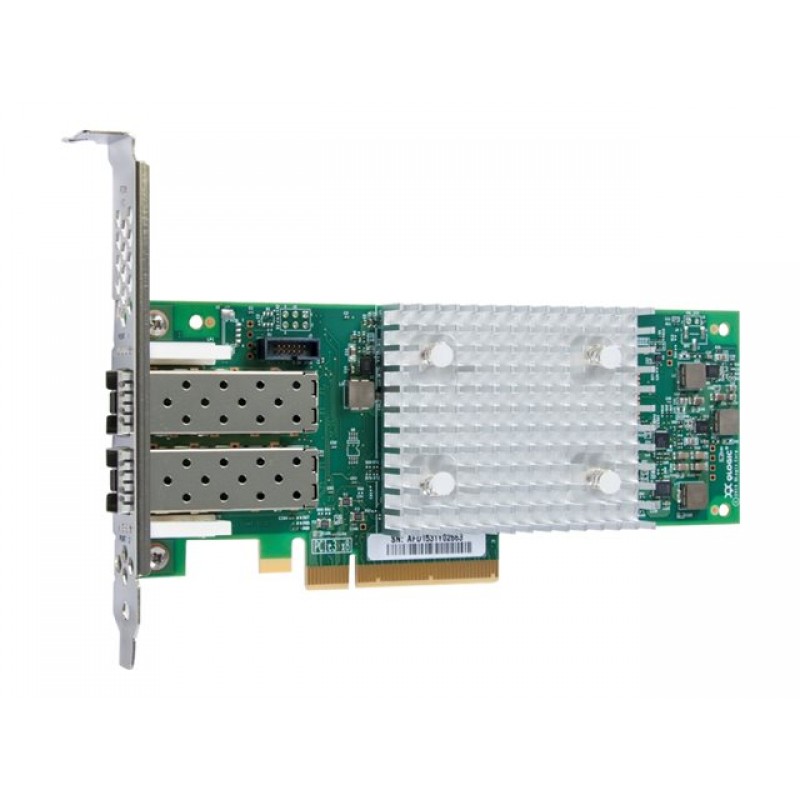LENOVO ISG ThinkSystem QLogic QLE2742 PCIe 32Gb 2-Port SFP+ Fibre Channel Adapter, 7ZT7A00518