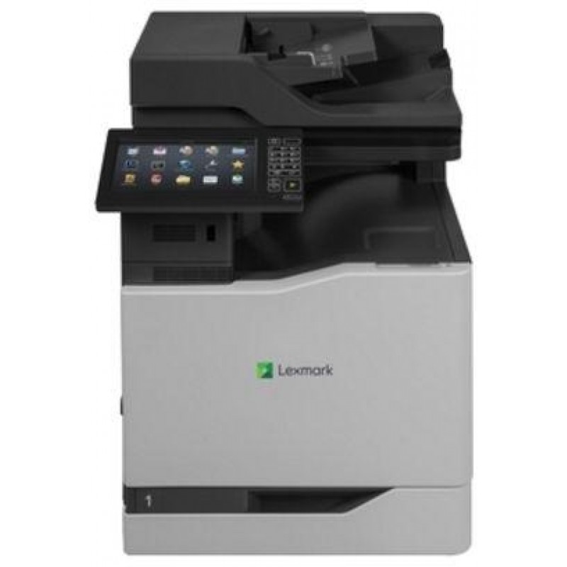 Color Laser Multifunctional Lexmark  CX860de 4in1; Duplex; A4; 1200 x 1200 dpi; 4800 CQ; 57 ppm; 2048 MB; HDD, DADF; capacity: 650 sheets;  USB 2.0; Gigabit Ethernet (10/100/1000);  7'' colour touch screen, 350 000pages-42K0080