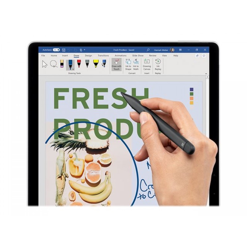 MS Surface Slim Pen 2 ASKU SC BG/YX/RO/SL CEE Hdwr Black Pen, 8WV-00013