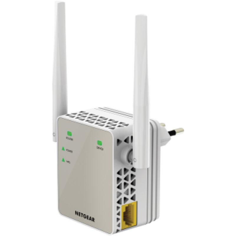 Netgear EX6120, AC1200 DUAL BAND (300 Mbps+900 Mbps), 1 x 10/100 Port, Range extender & Acces Piont, 2 external antennas-EX6120-100PES