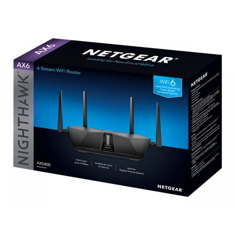 NETGEAR AX5400 AX6 6-Stream WLAN Router-RAX50-100EUS