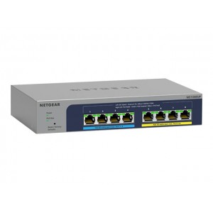 NETGEAR MS108EUP 8-Port Ultra60 PoE++ Multi-Gigabit 2.5G Ethernet Plus Switch with 230W PoE-Budget 1G/2.5G-Ports for WiFi-6-AP