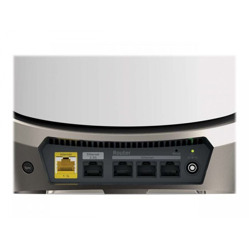 NETGEAR ORBI AX11000 Quad-band WiFi 6E Mesh System 10.8Gbps Router 2 Satellites BNDL, RBKE963-100EUS