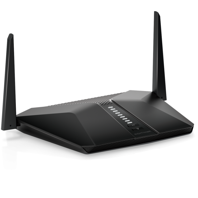Netgear RAX40, 4PT AX3000 (600 + 2400 Mbps) Nighthawk AX4/4 Stream, Dual Band WiFi AX, MU-MIMO, Gigabit Router with USB-RAX40-100PES