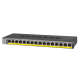 Netgear GS116LP, 16x 10/100/1000 ProSafe Gigabit switch, 16x POE+ ports, (Up to 76W), Fanless-GS116LP-100EUS