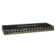 Netgear GS316P, 16 x 10/100/1000 Gigabit Switch 16 x PoE+, (metal case) (Up to 183W)-GS316PP-100EUS