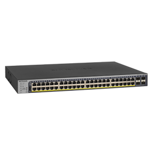 Netgear GS752TP, 48 x 10/100/1000 PoE and 4 SFP, 8 x PoE+, 2nd generation SMART SWITCH, Budget 380W, static routing